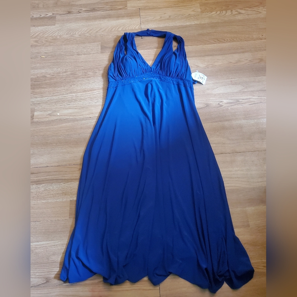 Blue midlength dress